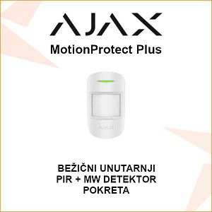 AJAX MotionProtect Plus BEŽIČNI PIR + MW DETEKTOR POKRETA