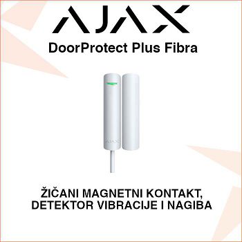 AJAX FIBRA DoorProtect Plus MAGNETNI KONTAKT, DETEKTOR VIBRACIJE I NAGIBA