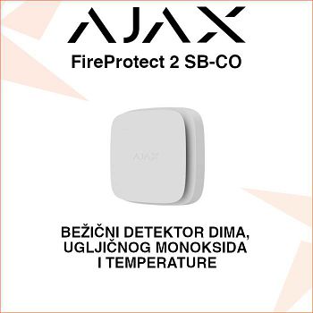 AJAX FireProtect 2 SB BEŽIČNI DETEKTOR DIMA, CO I TEMPERATURE