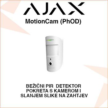 Ajax MotionCam DETEKTOR POKRETA S KAMEROM I DOHVATOM SLIKE NA ZAHTJEV
