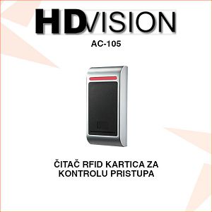 ČITAČ RFID KARTICA ZA KONTROLU PRISTUPA AC-105