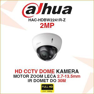 DAHUA CCTV DOME KAMERA HAC-HDBW2241R-Z 2MP 2.7-13.5mm