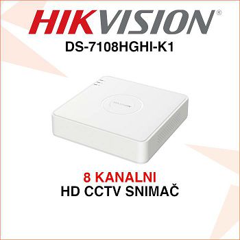 HIKVISION 8 KANALNI 1080P DIGITALNI VIDEO SNIMAČ DS-7108HGHI-K1