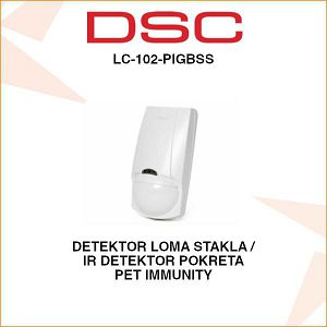DSC DETEKTOR POKRETA I LOMA STAKLA LC-102-PIGBSS