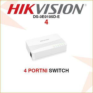 HIKVISION 4 PORTNI PREKLOPNIK DS-3E0105D-E