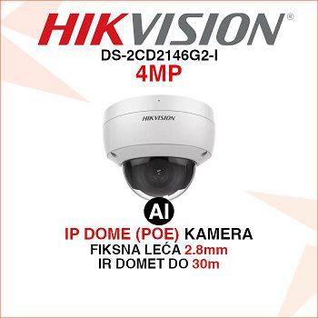 HIKVISION AcuSense IP DOME KAMERA DS-2CD2146G2-I 4MP 2.8mm