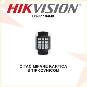 HIKVISION ČITAČ KARTICA S TIPKOVNICOM DS-K1104MK