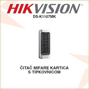 HIKVISION ČITAČ MIFARE KARTICA S TIPKOVNICOM DS-K1107MK