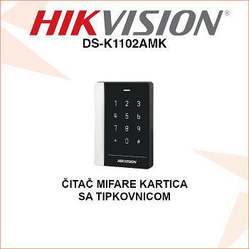 HIKVISION ČITAČ MIFARE KARTICA SA TIPKOVNICOM DS-K1102AMK