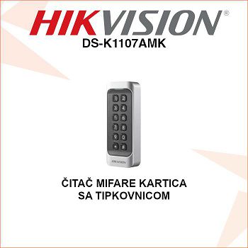 HIKVISION ČITAČ MIFARE KARTICA SA TIPKOVNICOM DS-K1107AMK