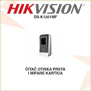 HIKVISION ČITAČ OTISKA PRSTA I MIFARE KARTICA DS-K1201MF