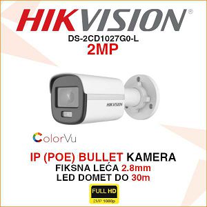 HIKVISION COLORVU IP KAMERA DS-2CD1027G0-L 2MP 2.8mm