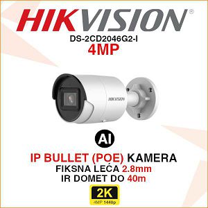 HIKVISION ACUSENSE IP BULLET KAMERA DS-2CD2046G2-I 4MP 2.8mm