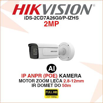 HIKVISION IP ANPR KAMERA DS-2CD2T46G2-ISU/SL 2MP 2.8-12mm