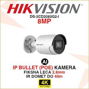 HIKVISION IP BULLET ACUSENSE KAMERA DS-2CD2083G2-I 8MP 2.8mm