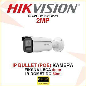 HIKVISION IP AcuSense BULLET KAMERA DS-2CD2T23G2-2I 2MP 4mm