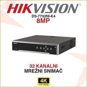 HIKVISION DIGITALNI 4K SNIMAČ DS-7732NI-K4 