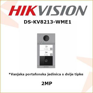 HIKVISION VANJSKA PORTAFONSKA JEDINICA S 2 TIPKE