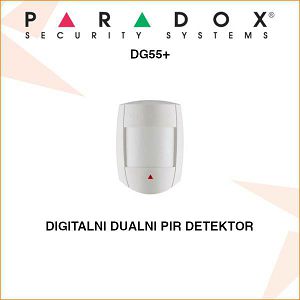 PARADOX DIGITALNI DUAL PIR DETEKTOR POKRETA DG55+