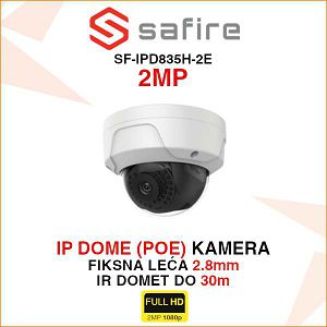 SAFIRE 2MP IP DOME POE KAMERA SF-IPD835H-2E