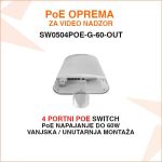 4 PORTNI VANJSKI POE SWITCH SW0504POE-G-60-OUT