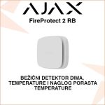 AJAX FireProtect 2 RB BEŽIČNI DETEKTOR DIMA I TEMPERATURE SA SIRENOM