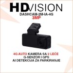 HDVISION 4G KAMERA ZA AUTO SA 2 LEĆE I G-SENZOROM DASHCAM-2M-IA-4G