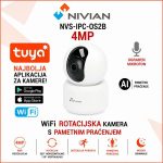 NIVIAN WIFI ROTACIJSKA KAMERA S AUTOMATSKIM PRAĆENJEM NVS-IPC-IS4