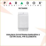 PARADOX VANJSKA DVOSTRANA BARIJERA S 4 DUAL PIR ELEMENTA NV780MX